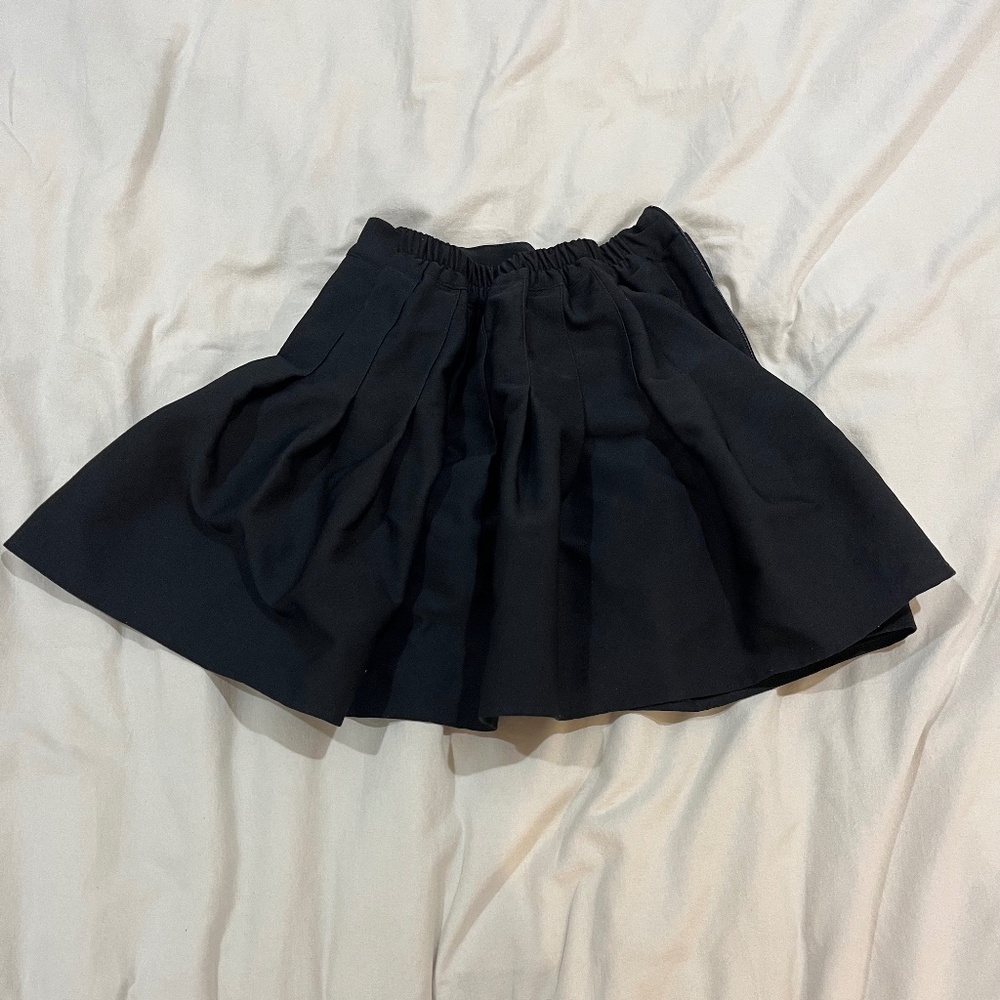 Black Pleated Skirt 160 cm
